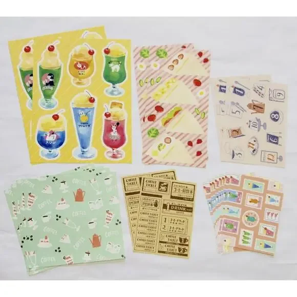 Furukawashiko Stationery SET - Journaling Deco Paper, Decals, Clear Stickers - Picture 2 of 6